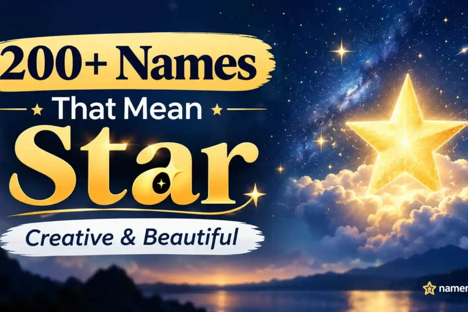 200+ Names That Mean Star Creative & Beautiful