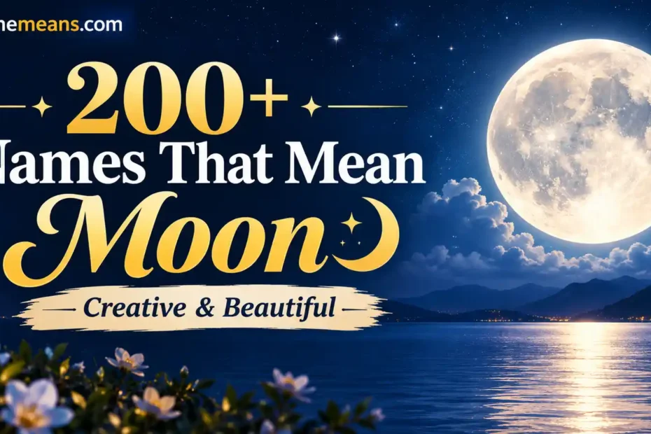 200+Names That Mean Moon Creative & Beautiful